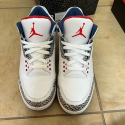 Nike Air Jordan 3 retro true blue size 10