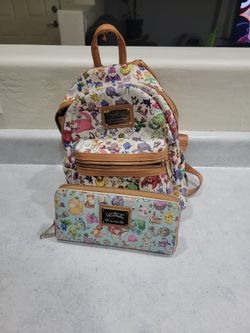 Pokemon loungefly gen 1 backpack and wallet *see condition