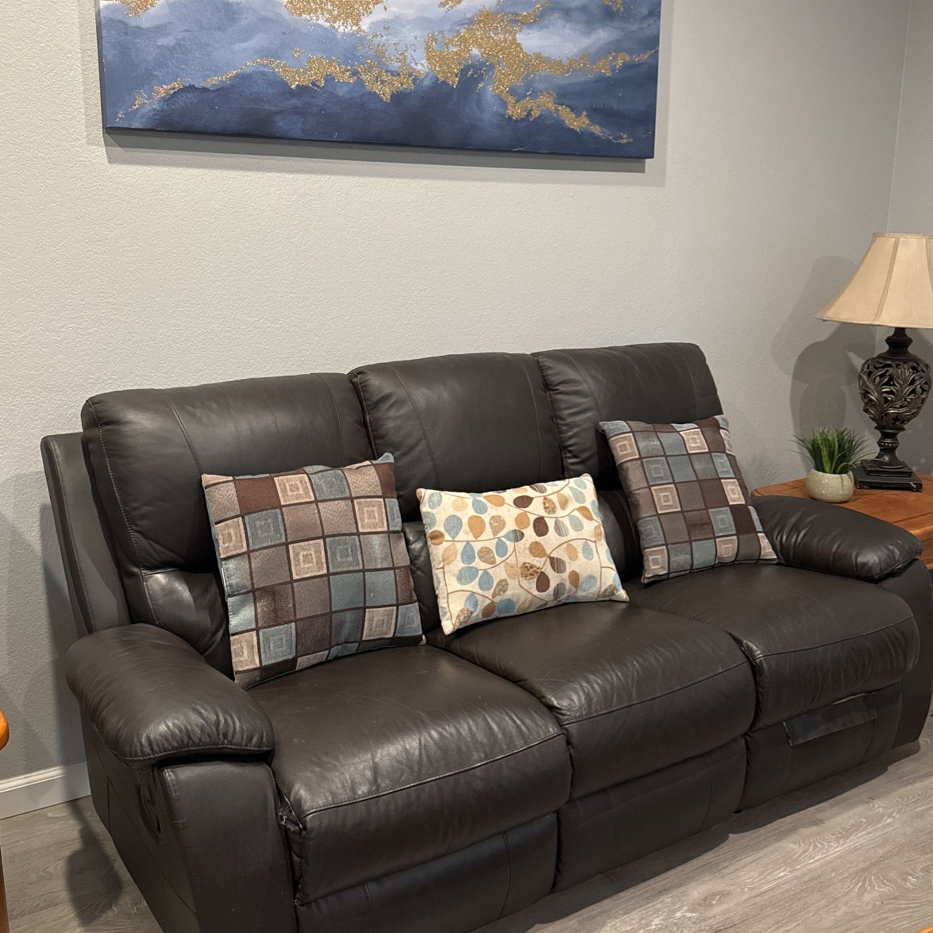 Black Reclinable Couch