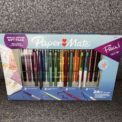 Paper Mate Flair Pens 24 Count/ Ink Gel 18 Count/sharpie S-Gel Pen 18 Count
