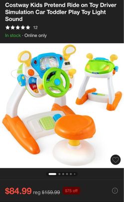 Kids pretend simulation car