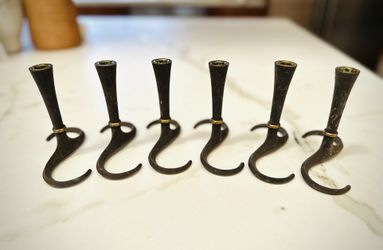 Vintage Danish Modern Dansk Candle Holders 