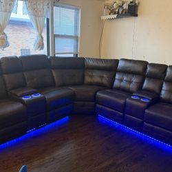Sillones Quality Sectional 3 Pc Nuevo 📦 brown