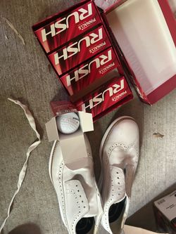 Golf balls and shoes