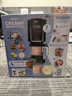 Brand New Ninja CN315A Creami Ice Cream & Sorbet Maker, 7 Frozen Treat Programs, 4 Pints