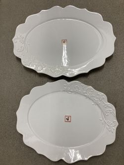 2 Large Craftart Platters