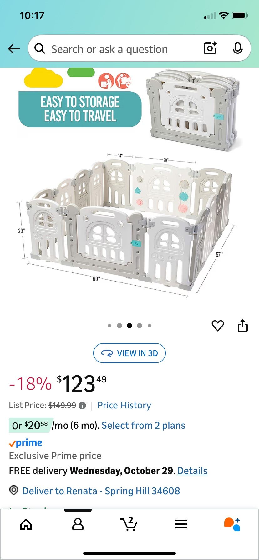 Foldable Baby Playpen 14 Panel