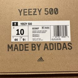 NEW Yeezy YZY 500 Ash Gray Size 10 Brand New