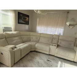 Leather Sectionals Baige Sectional Asking $200 