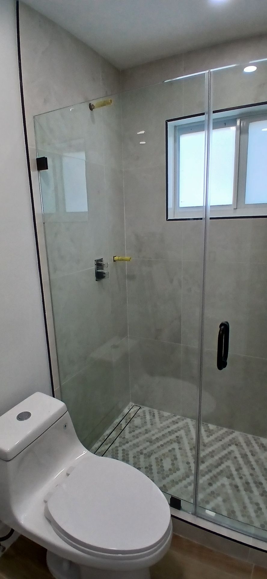 Shower doors swing 60"×80"