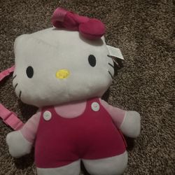 Hello Kitty Plush Backpack 