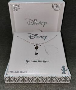 STERLING SILVER Disney pendant & necklace