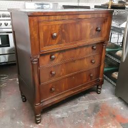 Antique Mahogany Butler's Secretary Dresser