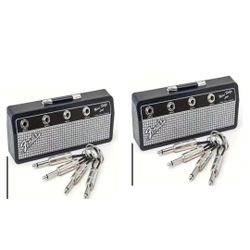 2 PACK FENDER Mini Twin Amp Keychain Holder Jack Racks Wall Mounting