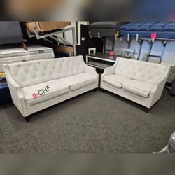 2 Piece Living Room Sofa And Loveseat Set  