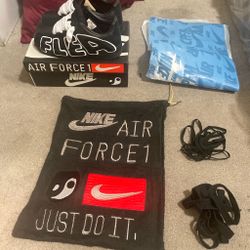 Nike x CPFM Air Force 1 "Air Flea" - Black/White (Like New)