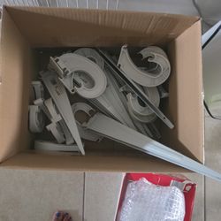 Closet Shelves, brackets and support bars