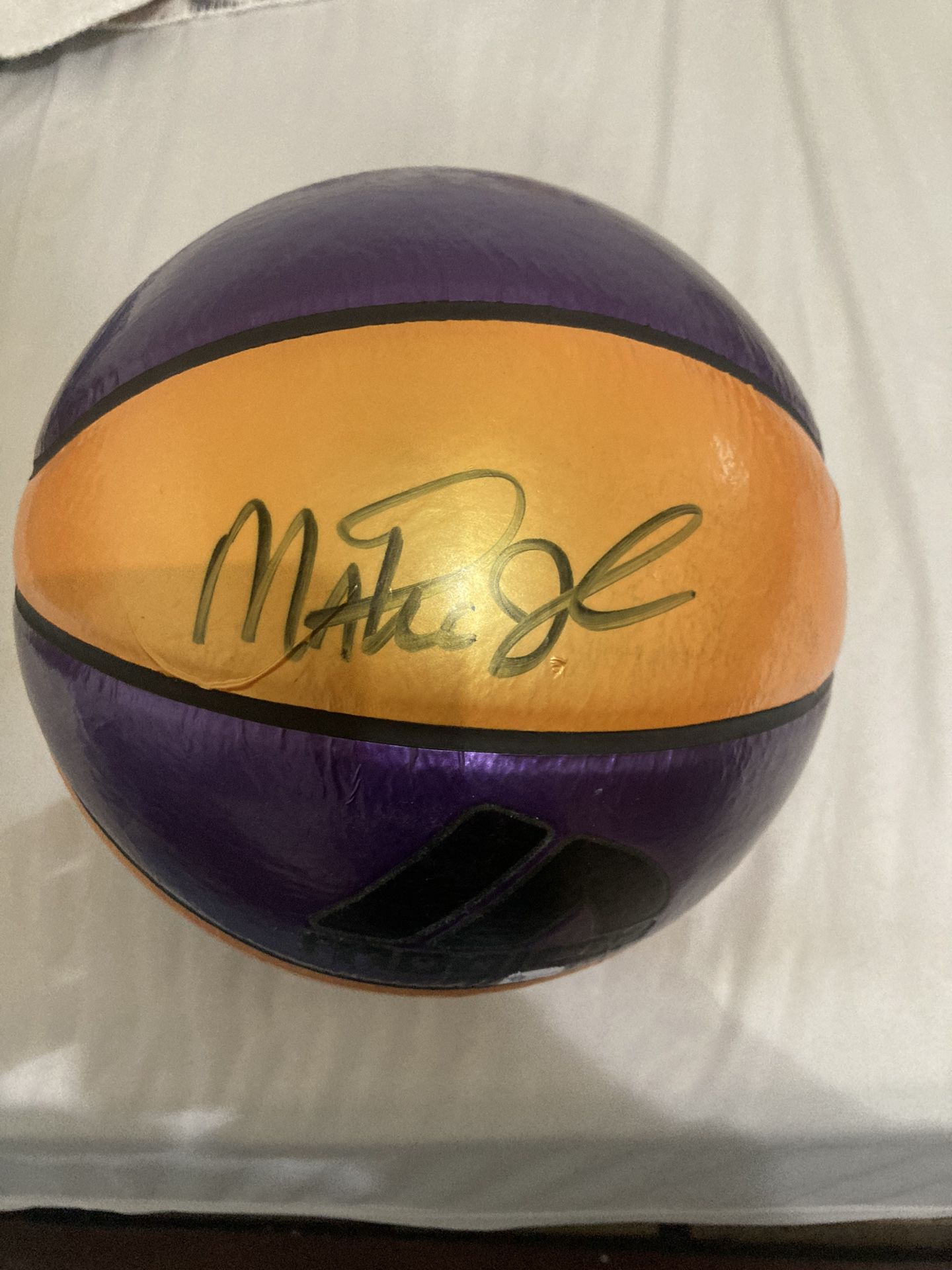 Ball Autographed By Magic Johnson