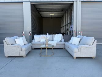 Ashley Traemore Linen 3-piece Couch set DELIVERY AVAILABLE 🚚