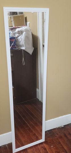 Full Length Floor Mirror - White Frame