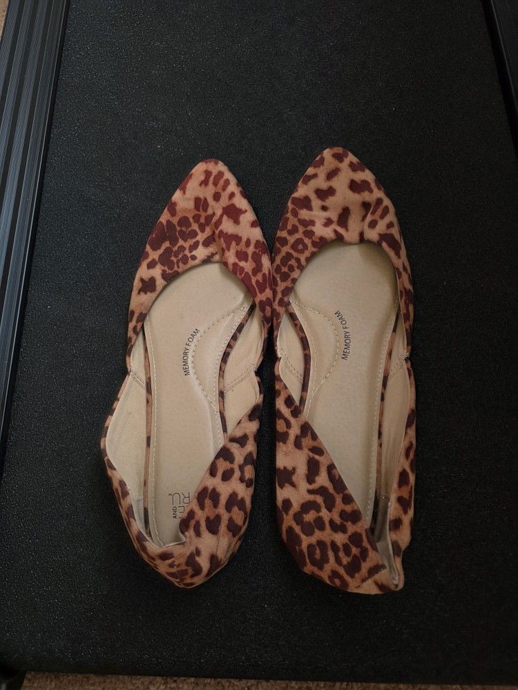 Leopard Print Flats - Lightly Worn 