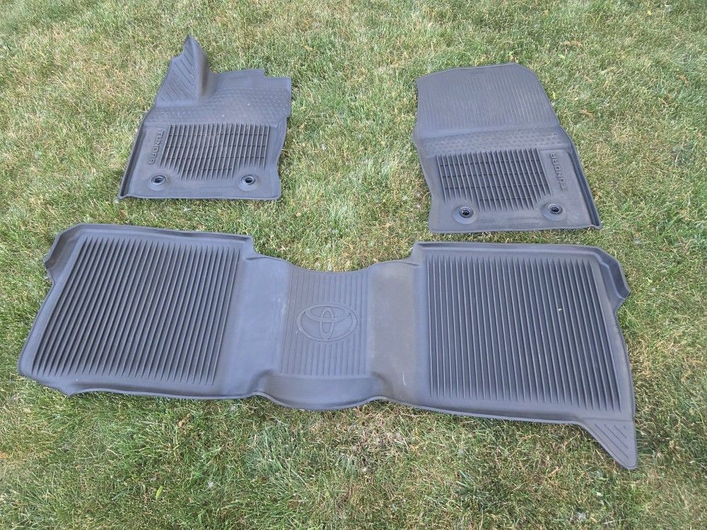 2022-2025 Toyota Tundra OE rubber floor mats.