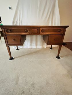Late 1950s Solid Wood Desk