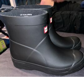 NEW kids black Hunter boots UK1 EU 33 READ BELOW
