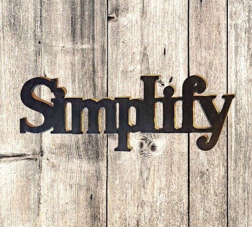 Wooden "Simplify" Wall Decor Home Decor