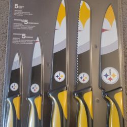 Steelers 5 Piece Cutler Knife Set