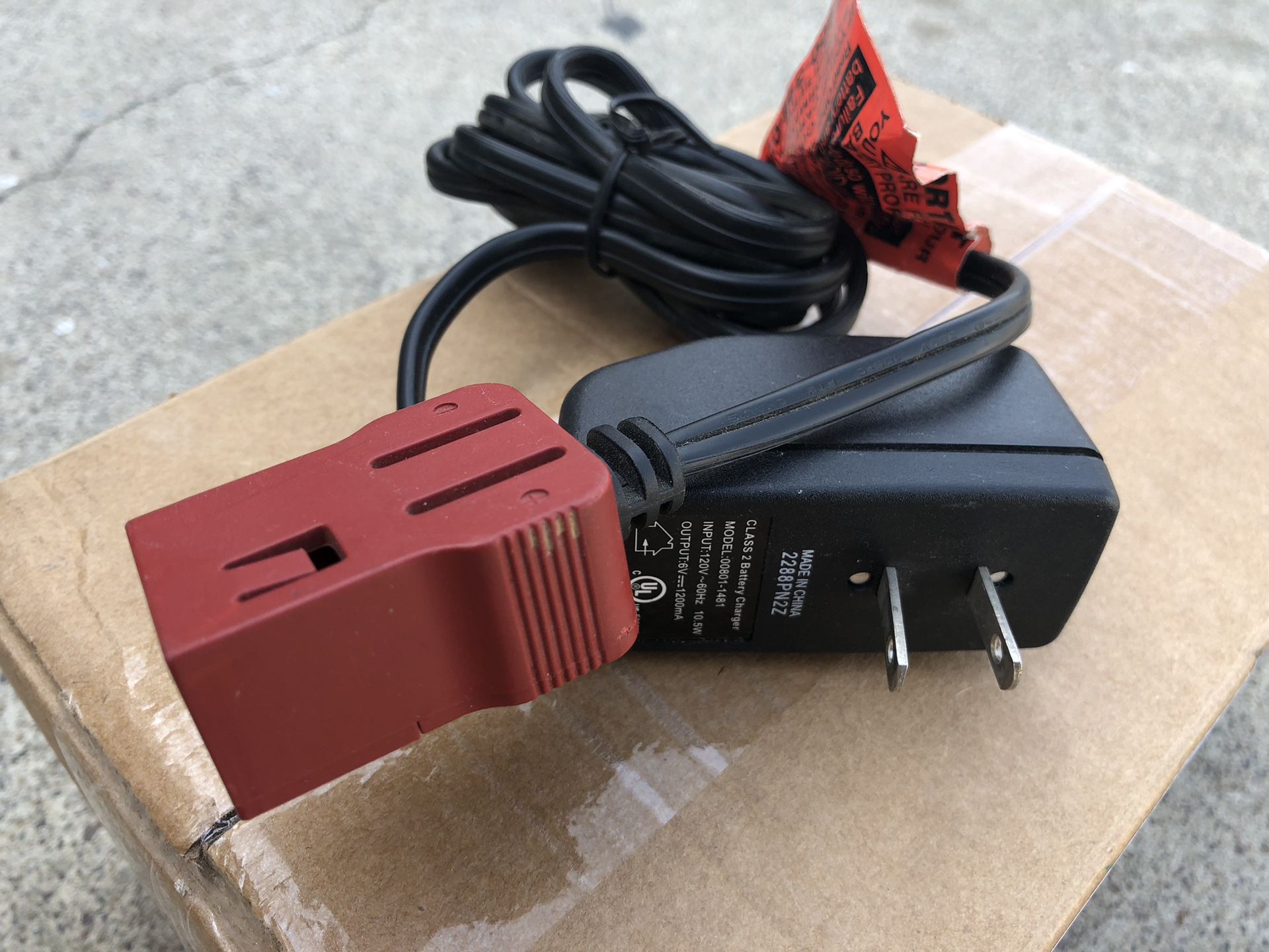 6volt Charger for power wheels