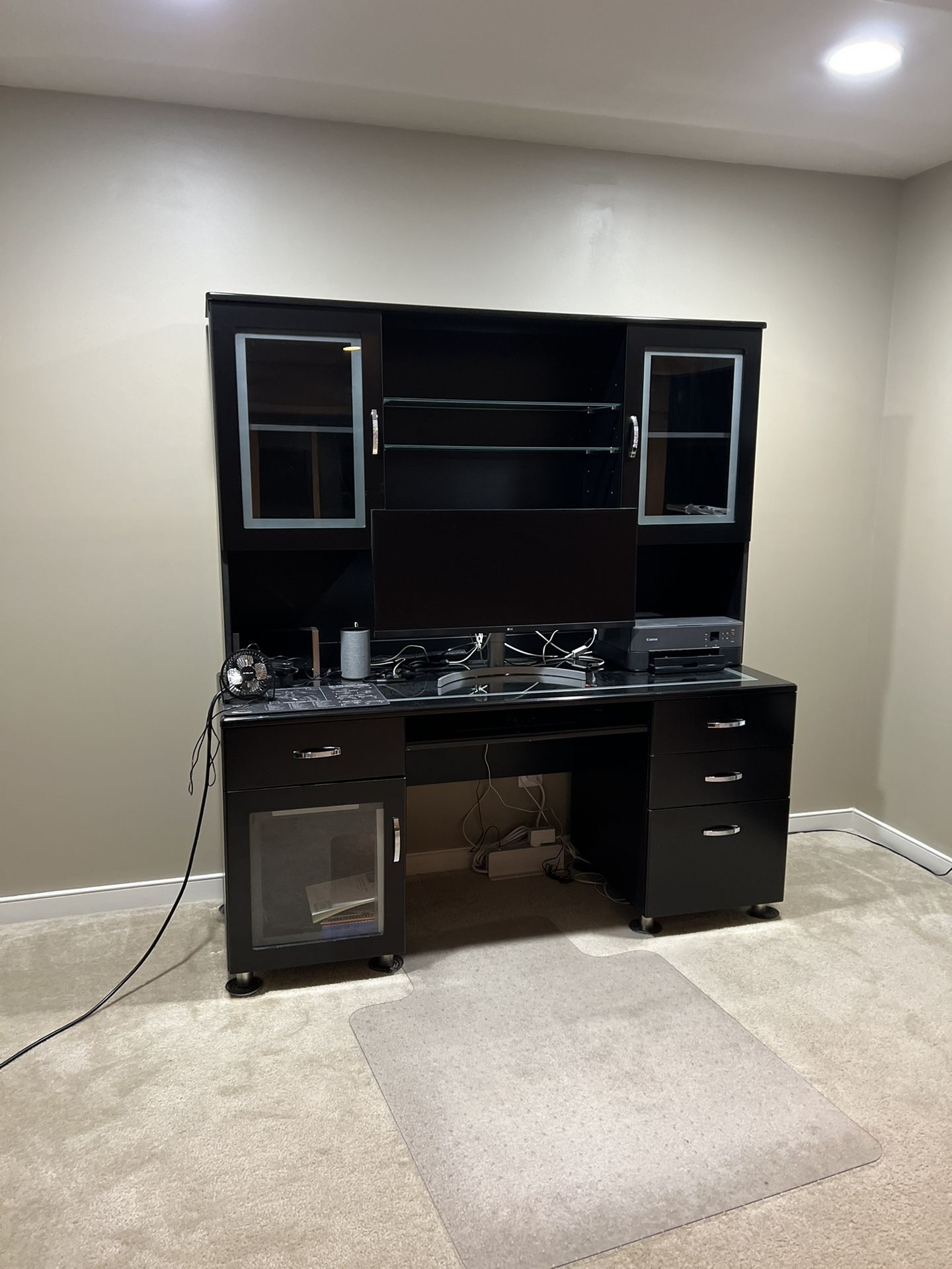 Computer Desk & Hutch