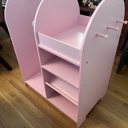 KidKraft Wooden Fashion Dress Up Station w/ Storage & Mirror