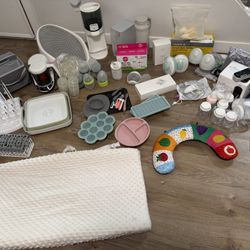 Baby goods (feeding, bottles, nursing, breastmilk, baby food maker, baby brezza, liquid gold extractor, bottle warmer, bath seat, toys, +)