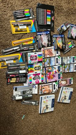 Art Markers And Miscellaneous Pens, New,