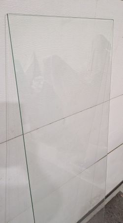 Glass Top Shelf 18 In Wide 55.5 In Long