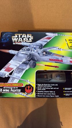 1997 Star Wars electronic power Luke SkyWalker X wing fighter
