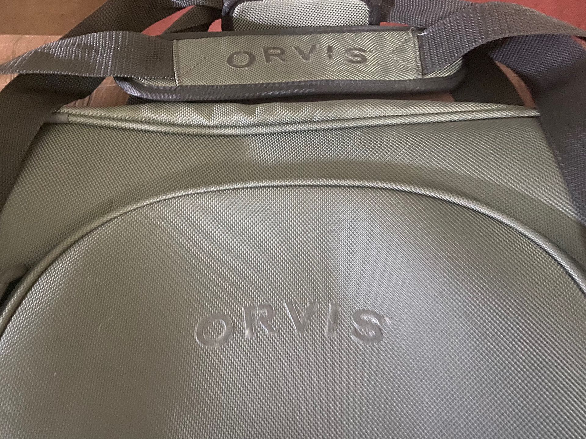 Orvis black duffle bag