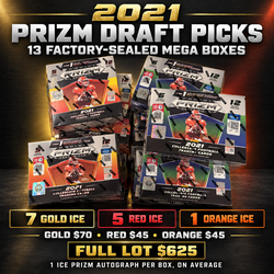 2021 Panini Prizm Draft Picks Football Mega Boxes – Ice Autos