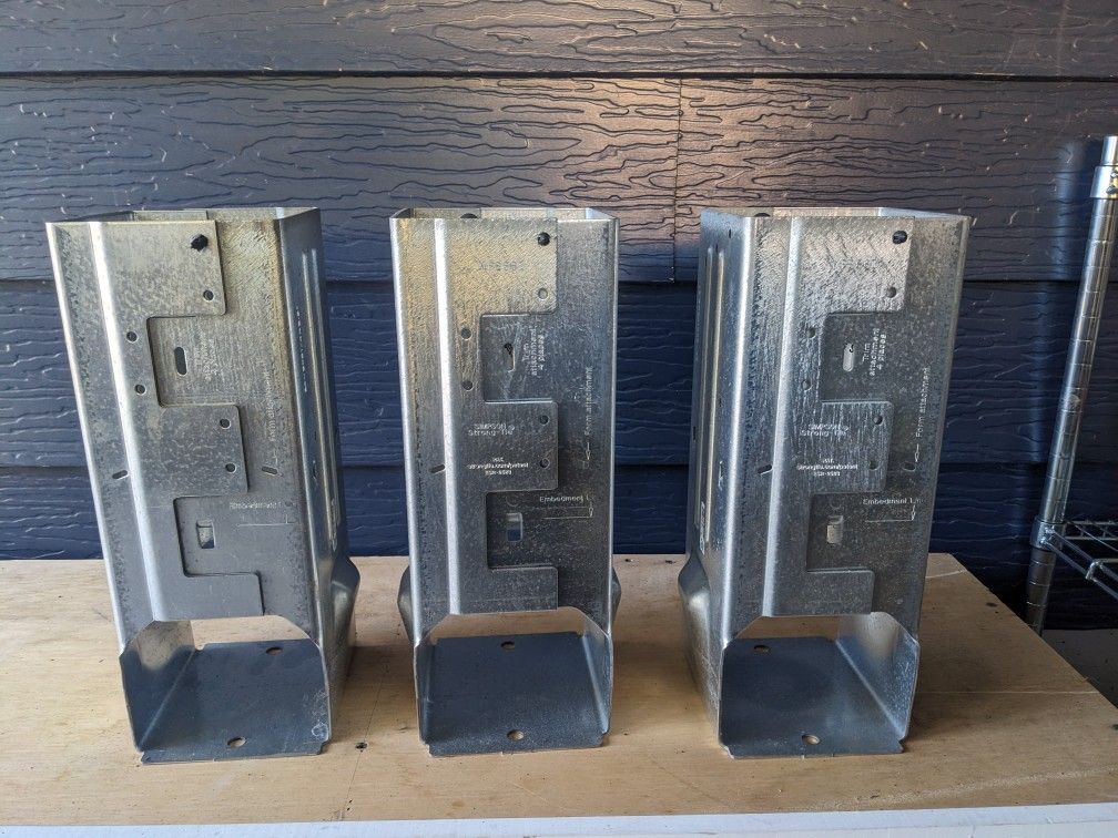 3 Simpson MPB66Z 6x6 Post Bases