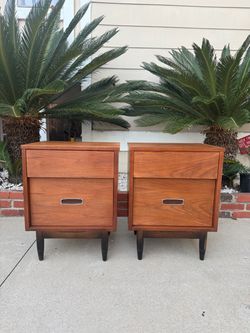 mid century modern nightstand set DELIVERY INCLUDED