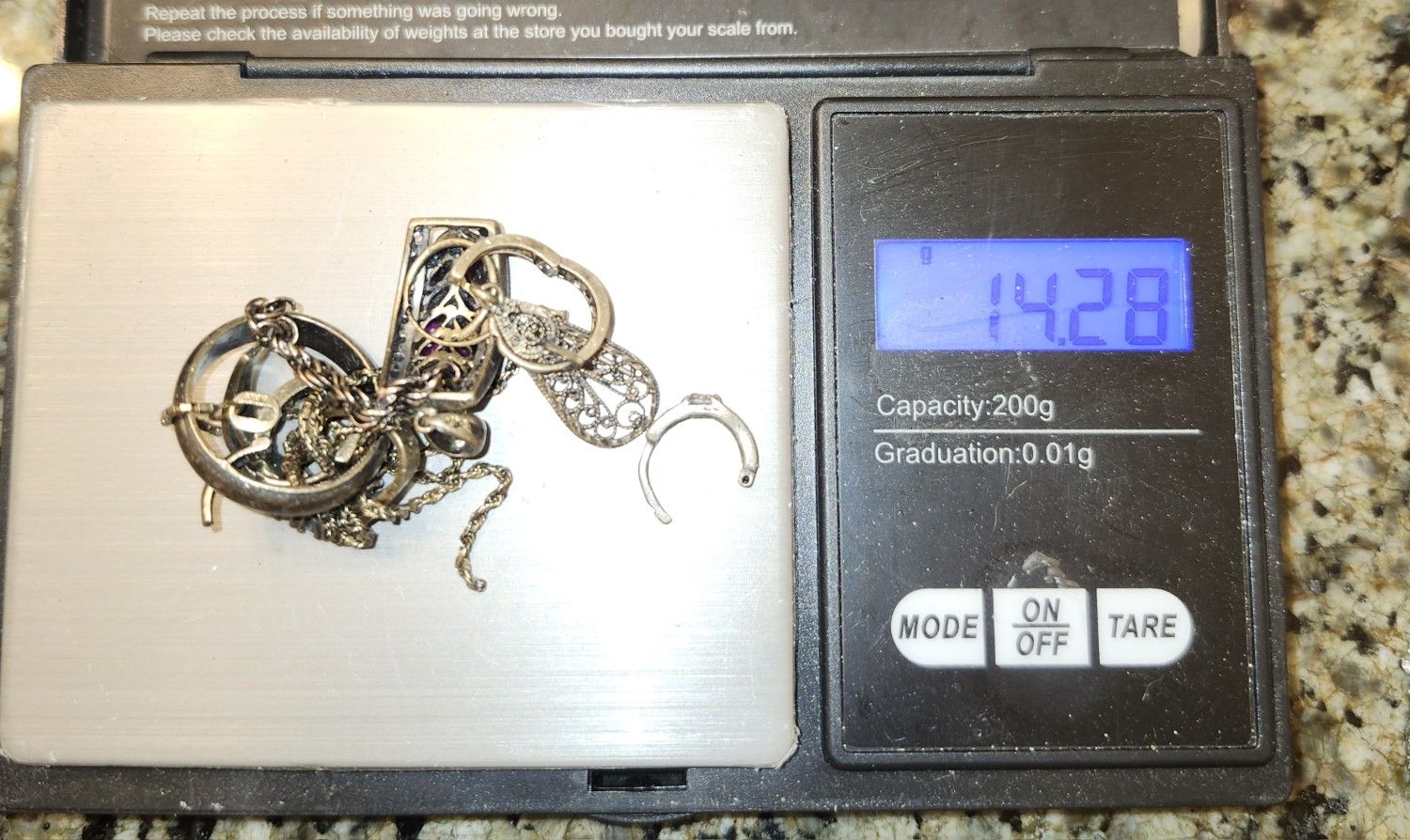 14.28 Grams Of Gold.