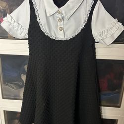 Kids Fanzey Young Girls 1pc Guipure Lace Trim Dress