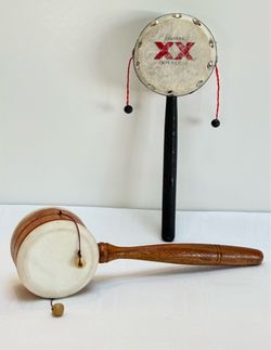 Percussion Instruments | Pellet Drums/Rattle/Monkey Drums $25 Each
