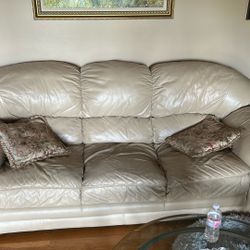 Free Leather Couch Set