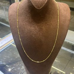 Gold Chain 14 karat ,24 Inch  #24618