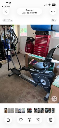 Smart Programmable Electro-Magnetic Resistance Recumbent Elliptical Cross Trainer