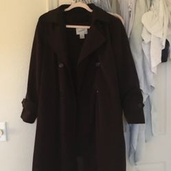 Dark Purple- Ish Trench Coat