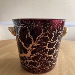 Bombay Company Red & Gold Champagne Bucket (Made in Italy)