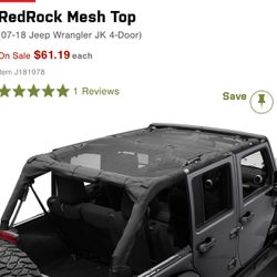 2014 Jeep wrangler Mesh Bikini Top